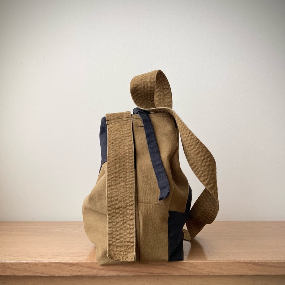 origami japanese boro artist crossbody patchwork bag color block upcycle joodito - Picture 7 of 10